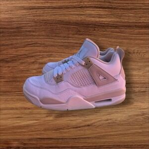 Air‎ Jordan 4 Retro GS Linen 2017 White/Light Sand 487724-118 Size 5.5Y